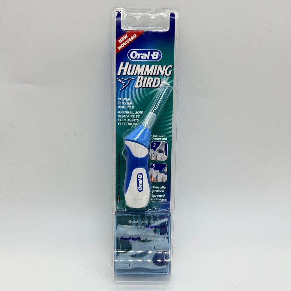 New Oral-B Hummingbird Power Flosser and Pick Oral B Humming Bird Tooth Care